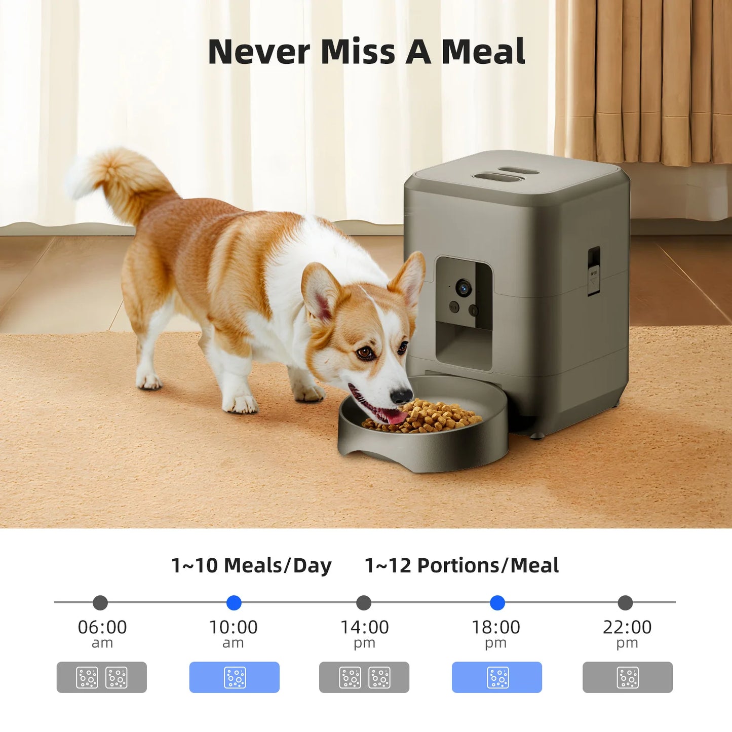 Smart Hundefutterspender mit Kamera